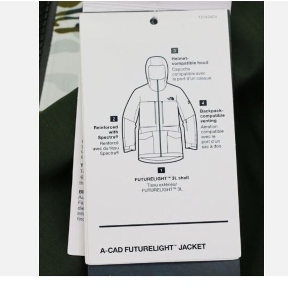 The North Face A-CAD Size M FUTURELIGHT Waterproof Men's Jacket Breathable New - Picture 10 of 15